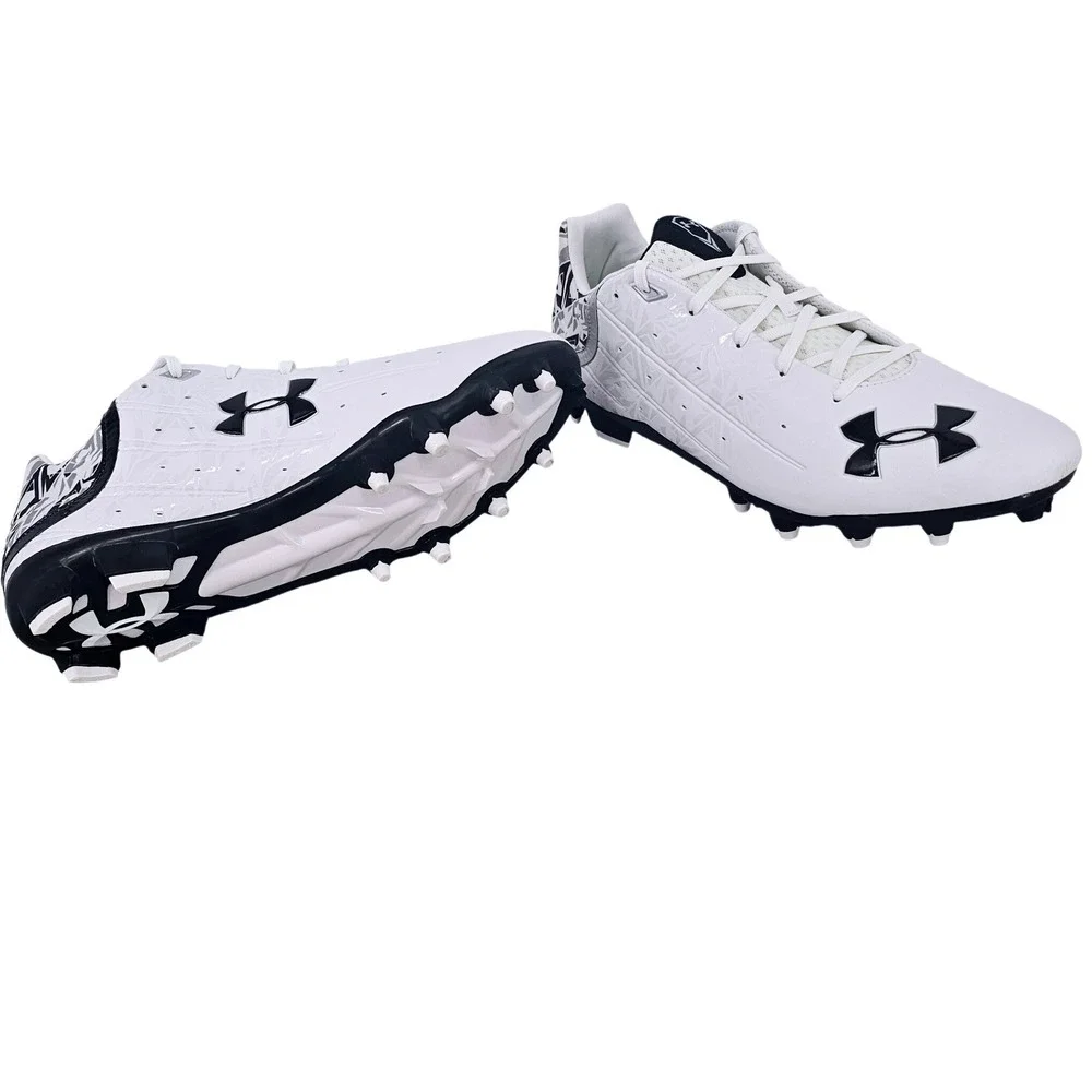 Under Armour Team Banshee‎ Low MC Football Cleats Men's 13 White 126223‑105 NIB